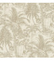 Vliesbehang - Beige behang met palmbomen 832549 - Rasch