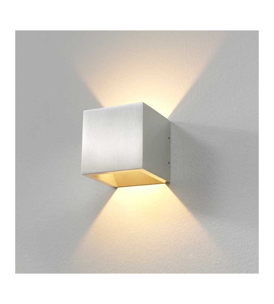 LED wandlamp 8955 Cube Alu
